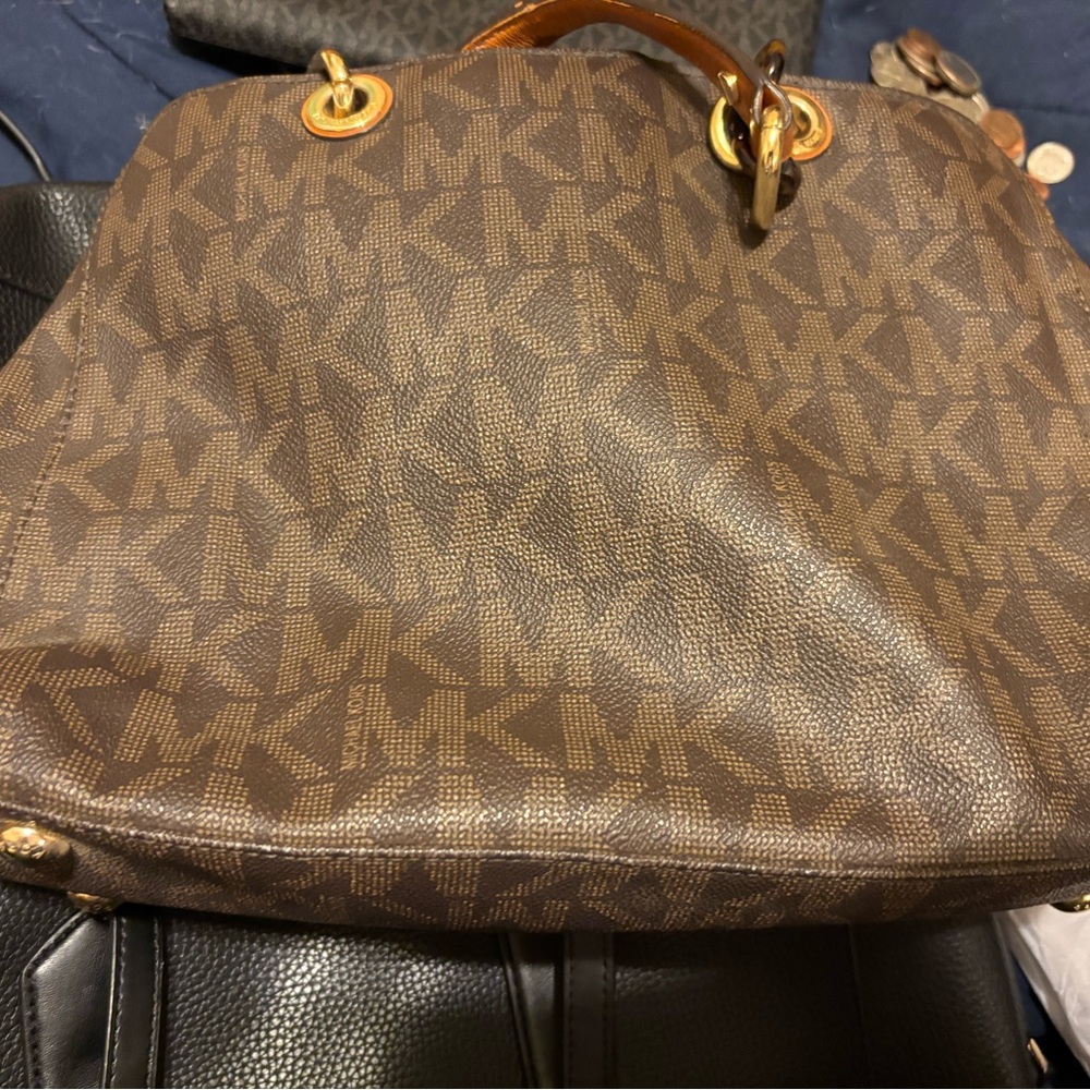 Michael Kors Brown Monogram Tote Bag